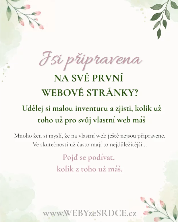 Náhled checklistu pro přípravu webových stránek